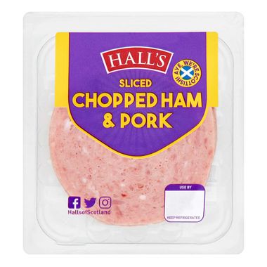 Hall's Sliced Chopped Ham & Pork 125g