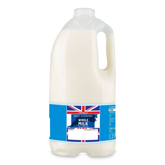 Cowbelle West Country Whole Milk 4 Pints/2.272l | ALDI