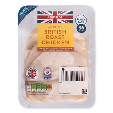 Ashfields Wafer Thin British Roast Chicken 400g