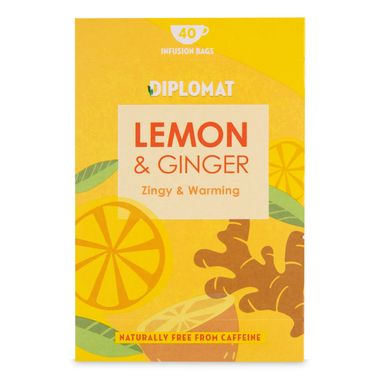 Diplomat Lemon & Ginger Infusion Tea Bags 80g/40 Pack