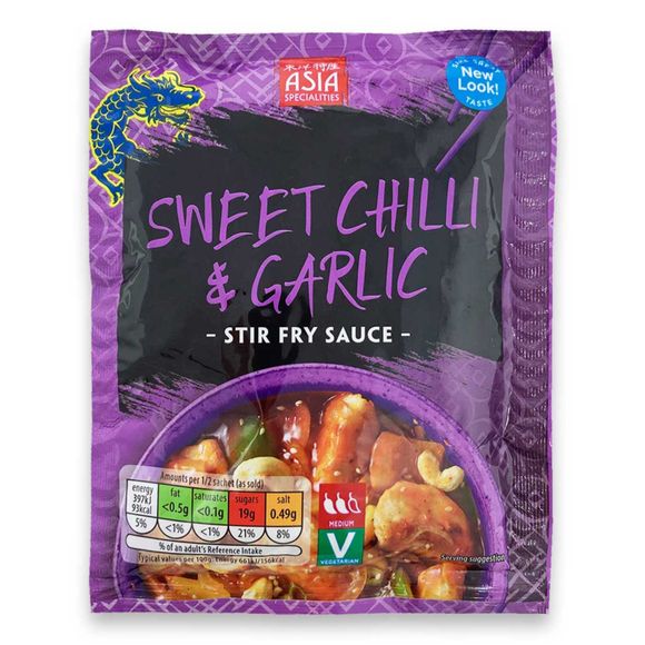 Asia Specialities Sweet Chilli &amp; Garlic Stir Fry Sauce 120g | ALDI