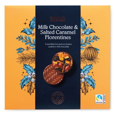 Specially Selected Milk Chocolate & Salted Caramel Florentines 105g