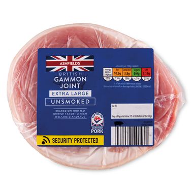 Ashfields British Unsmoked Gammon Joint Extra Large 2kg