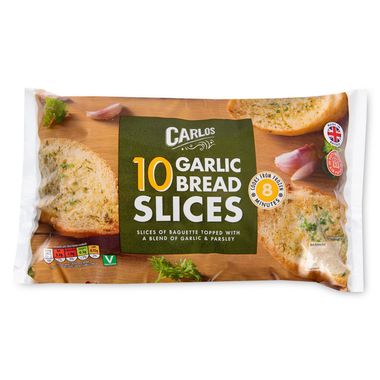 Carlos Garlic Bread Slices 260g/10 Pack