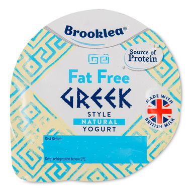 Brooklea Fat Free Natural Greek Style Yogurt 500g