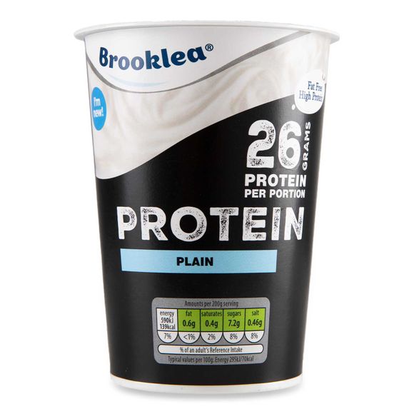 brooklea plain protein fat free yogurt 450g ingredients