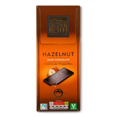 Moser Roth Dark Chocolate Hazelnut Bars 5x25g