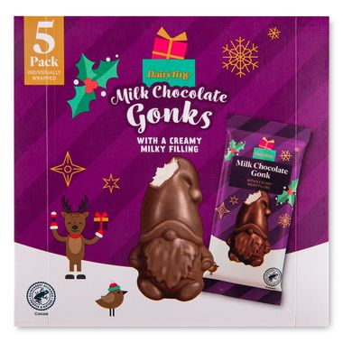 Dairyfine Milk Chocolate Gonk With A Creamy Milky Filling 5x30g