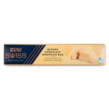 Specially Selected Swiss Blonde Chocolate Mountain Bar 100g