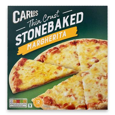 Carlos Thin Crust Stonebaked Margherita Pizza 330g