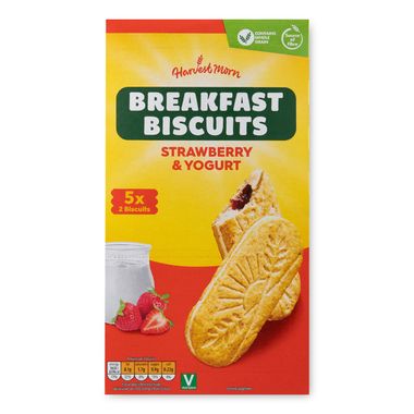 Harvest Morn Strawberry & Yogurt Breakfast Biscuits 253g/5 Pack