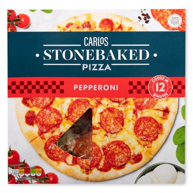 Carlos Stonebaked Pepperoni Pizza 313g