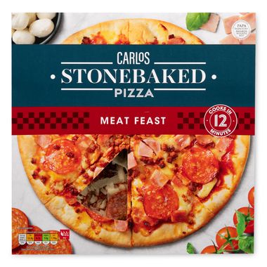 Carlos Meat Feast Stonebaked Pizza 335g