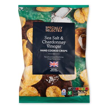 Specially Selected Sea Salt & Chardonnay Vinegar Hand Cooked Crisps 150g