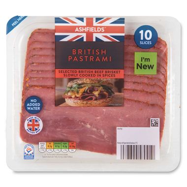 Ashfields British Pastrami 100g