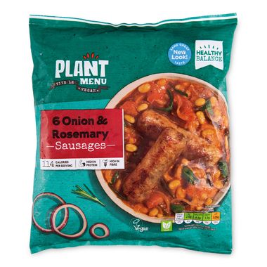 Plant Menu Onion & Rosemary Sausages 300g/6 Pack