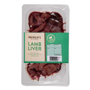 Macaulay's Scotch Lamb Liver Typically 0.325kg