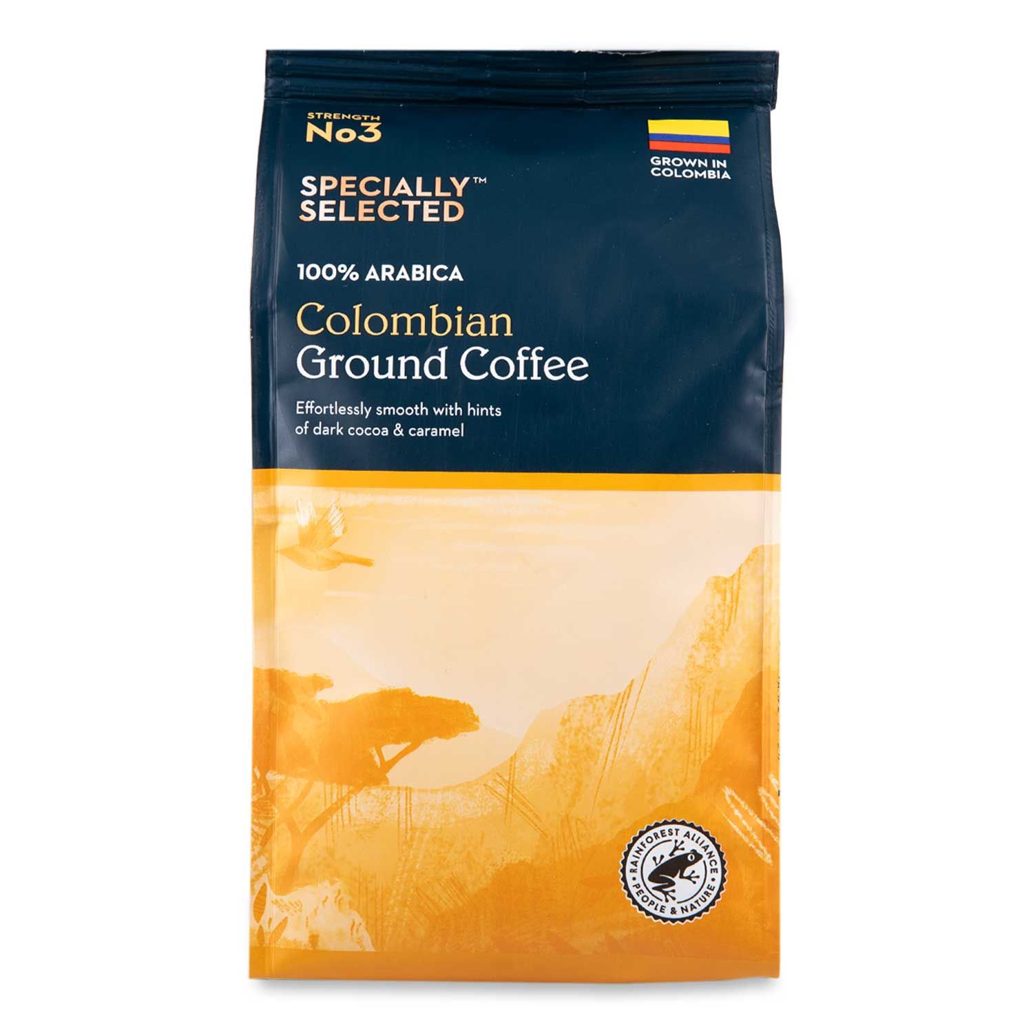 Specially Selected Colombian Ground Coffee Strength No 3 227g ALDI