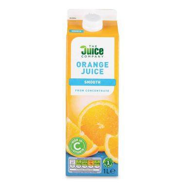 The Juice Company Smooth Orange Juice From Concentrate 1l