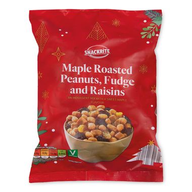 Snackrite Maple Roasted Peanuts, Fudge & Raisins 400g