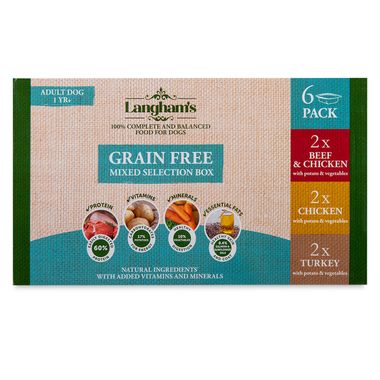 Earls Langham's Premium Multipack Dog Food Trays 6x395g