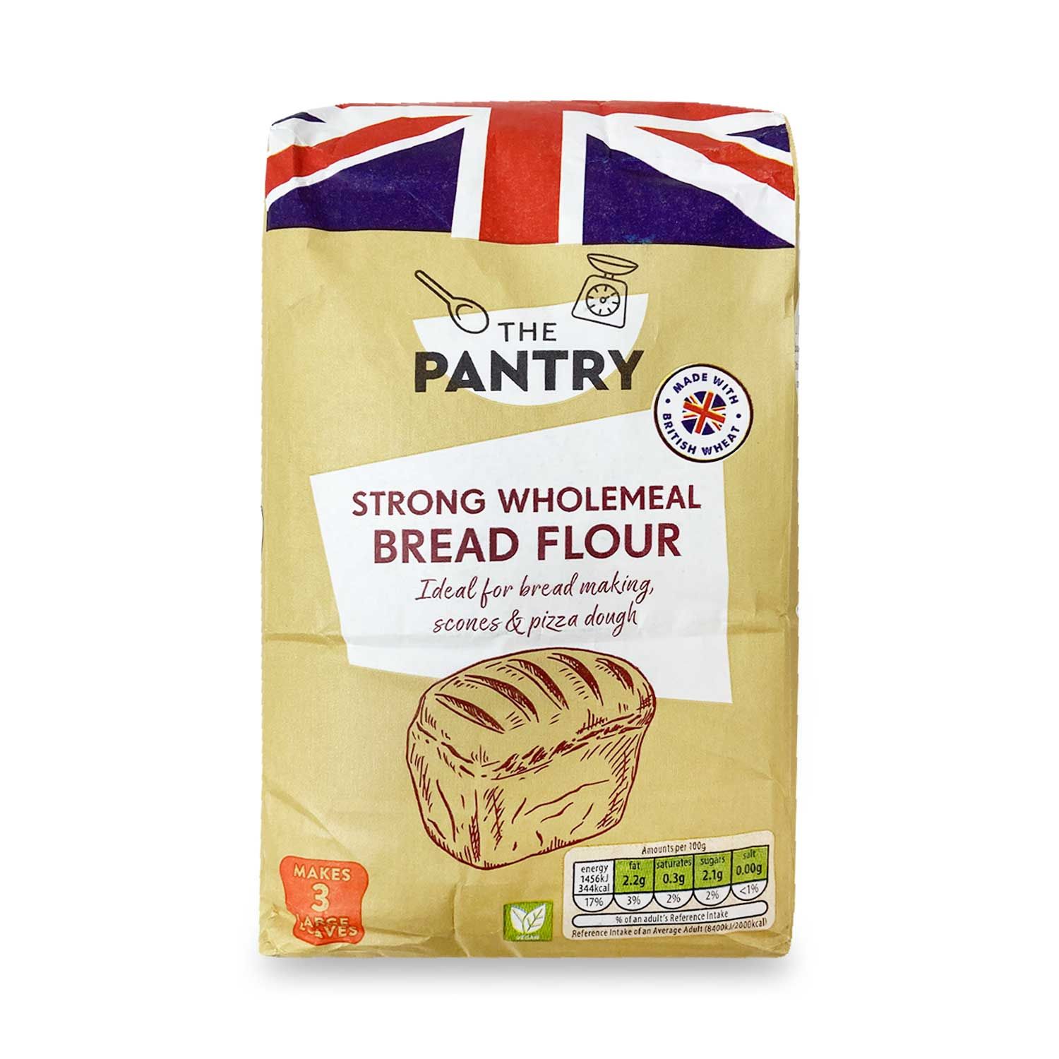 The Pantry Strong Wholemeal Flour 1.5kg ALDI