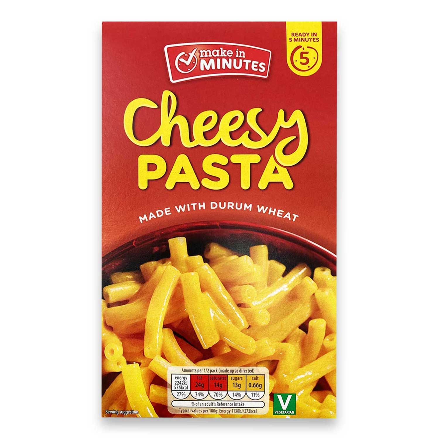 Make In Minutes Cheesy Pasta Made With Durum Wheat 190g | ALDI