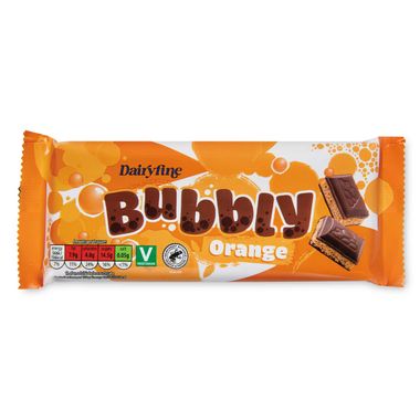 Dairyfine Bubbly Orange Chocolate 100g