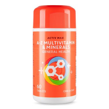 Activ Max A-Z Multivitamin & Minerals Food Supplement Tablets 60 Pack