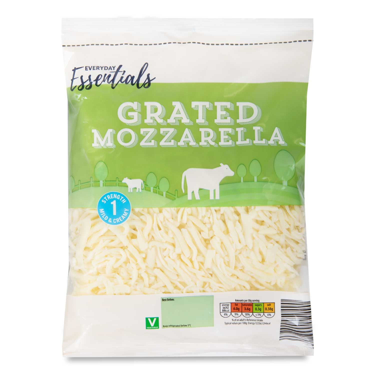 Everyday Essentials Grated Mozzarella 500g ALDI