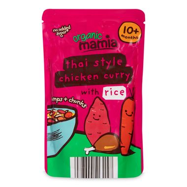 Mamia Organic Thai Style Chicken Curry With Rice 190g