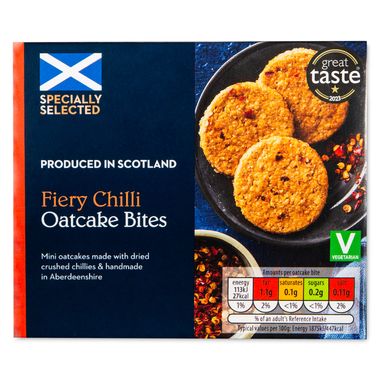 Specially Selected Scottish Fiery Chilli Oatcake Bites 175g