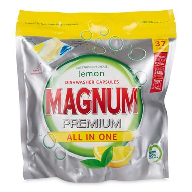 Magnum Triple Chamber Dishwasher Tablets - Lemon 37 Pack