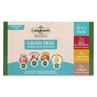 Earl's Langham's Dog Food Tray - Grain Free Mixed Selection Box 6x395g