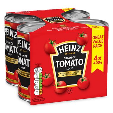 Heinz Cream Of Tomato Soup 4 X 400g