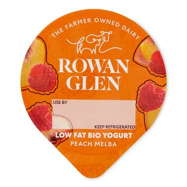 Rowan Glen Low Fat Bio Yogurt Peach Melba 125g