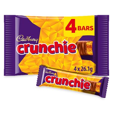 Cadbury Crunchie Bars (104.4g) 4 X 26.1g