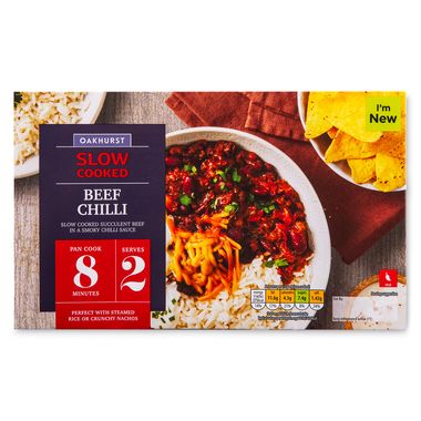 Oakhurst Slow Cooked Beef Chilli 500g