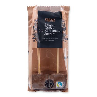 Specially Selected Belgian Hot Chocolate Stirrers With Coffee Flavour 60g