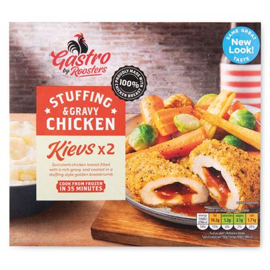 Roosters Gastro Stuffing & Gravy Chicken Kiev 320g