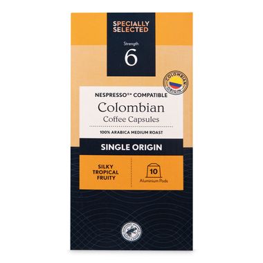 Specially Selected Colombian Coffee Capsules 10x5g