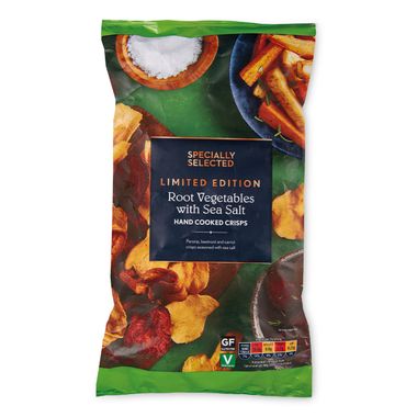 Specially Selected Root Vegetables With Sea Salt Hand Cooked Crisps 100g