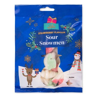 Dominion Sour Snowmen Gummy Sweets 160g