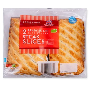 Crestwood Ready To Eat Puff Pastry Steak Slices 300g/2 Pack