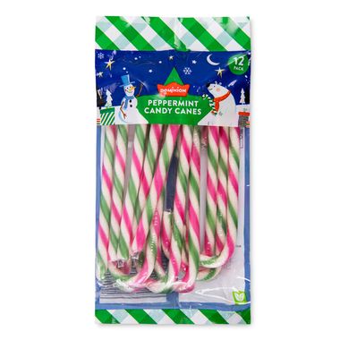 Dominion 12 Peppermint Candy Canes 144g