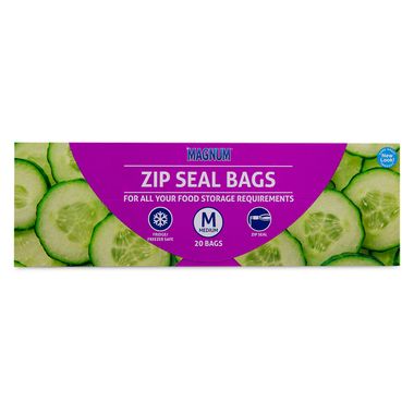 Magnum Medium Zip Seal Bags 20 Pack