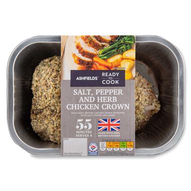 Ashfields Salt, Pepper & Herb Chicken Crown 740g