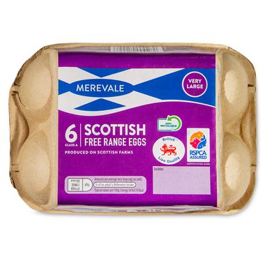 Merevale Very Large Scottish Free Range Eggs 6 Pack