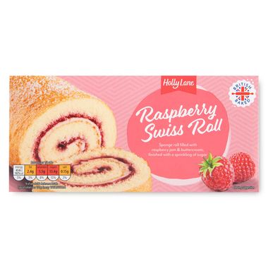 Holly Lane Raspberry Swiss Roll 245g