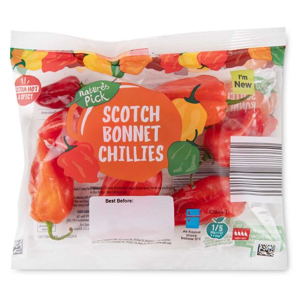 Nature's Pick Scotch Bonnet/ Finger Chillies 50g/80g | ALDI